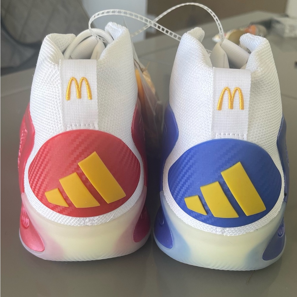 Adidas Ronald McDonald Sneakers - Red, Blue, and Yellow